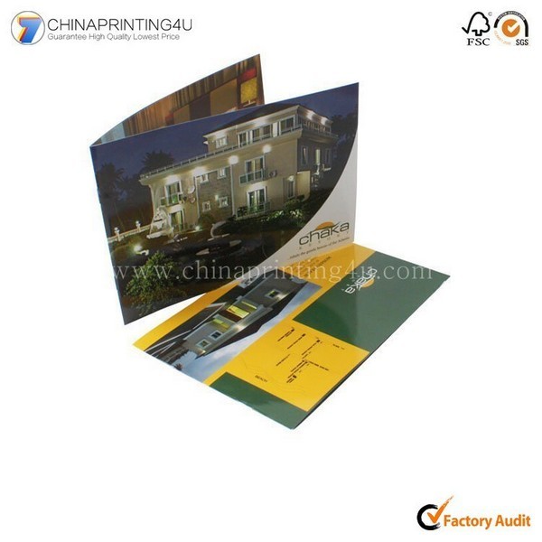 2018 Glossy Low Cost Leaflet Printing Service