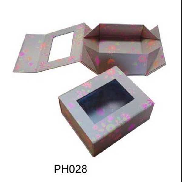 Foldable Paper Box With Pvc Window