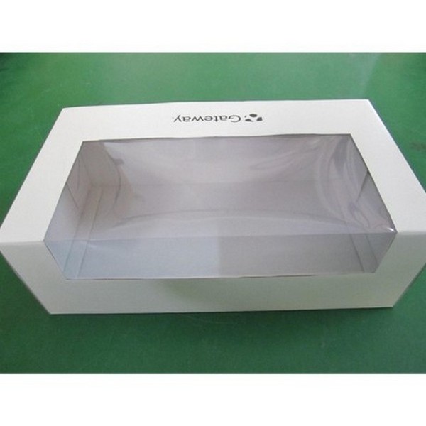 White Card Paper Box With Window