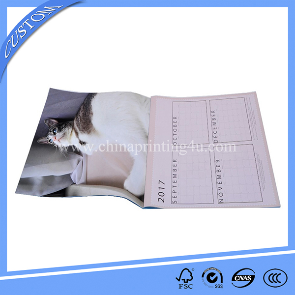 Custom Photo Wall Calendar Printing For Promotion Gift In China