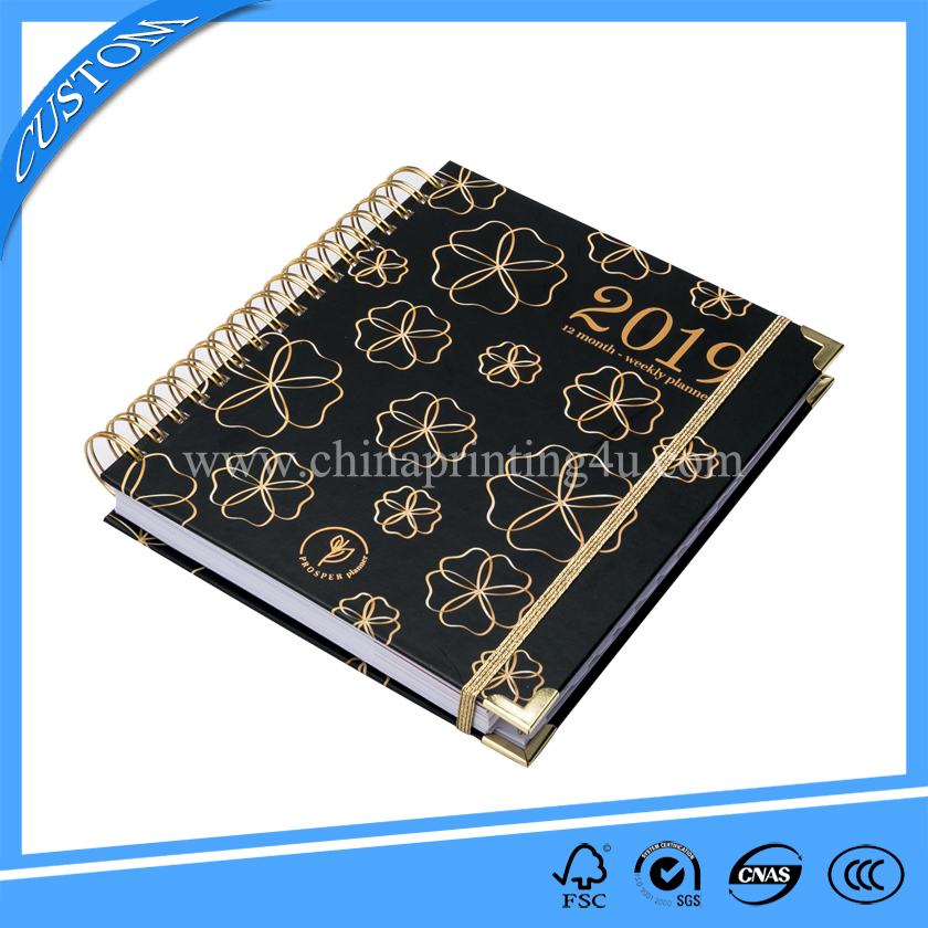 2023 High Quality Notebook Printing With Gold Wire-O Binding