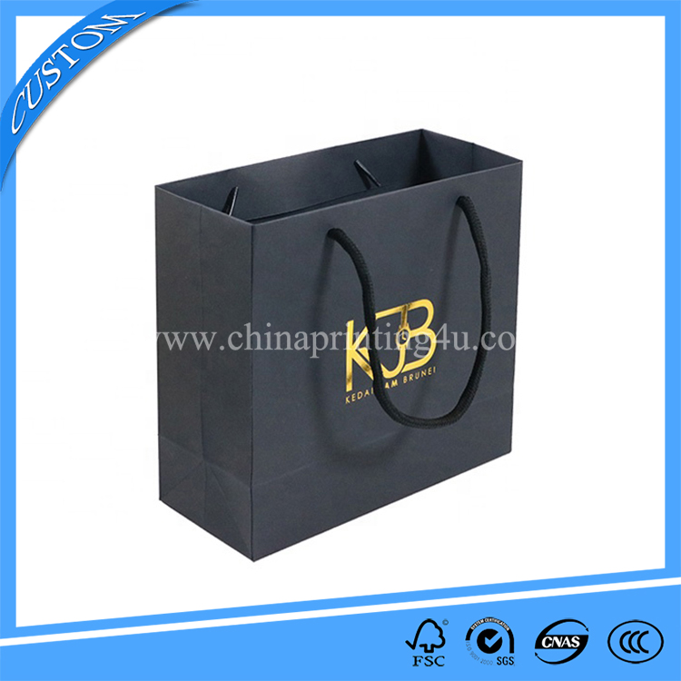 China Factory Design Matte Laminated Shopping Paper Packaging Bag