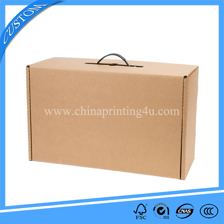 Customized Corrugated Paper Packaging Box Printing With Handle
