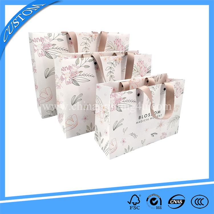 High Quality Custom Logo Art Paper Gift Paper Bag Shopping Bag