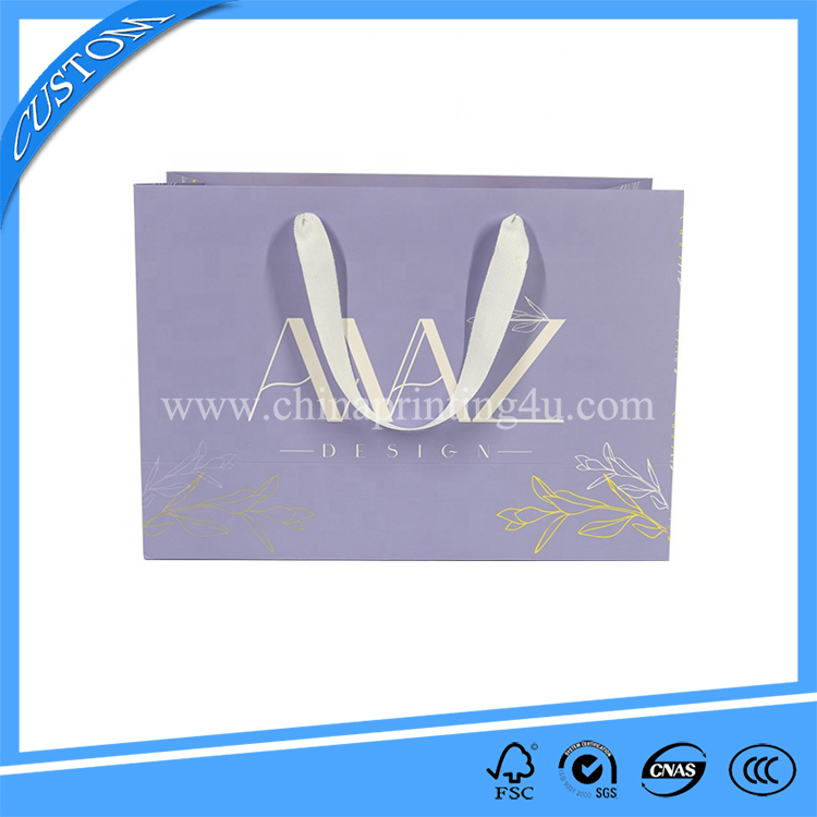 Customized With Logo Personalized Clothing Store Packaging Paper Cardboard Shopping Tote Bag