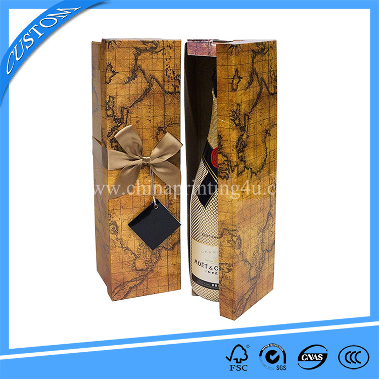 Custom Luxury Wine Packaging Corrugated Paper Box Printing