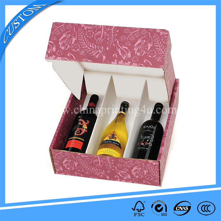 Recycled Custom Cheap Paper Box Printing For Wine Packaging