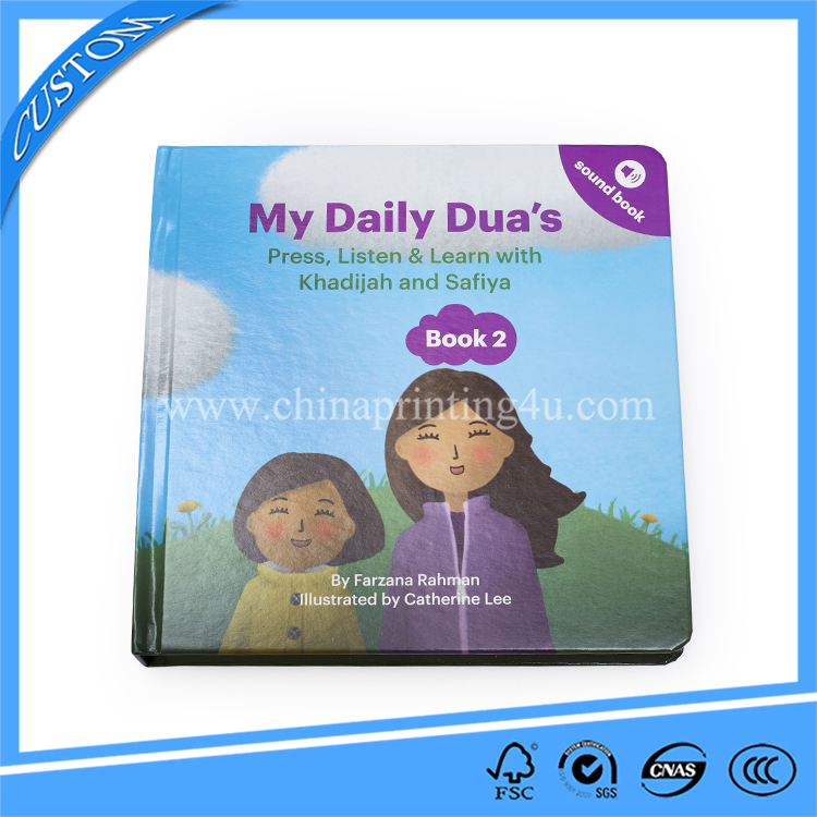 Custom On Demand Educational Children Audiobook Hardcover Picture Storybook Printing