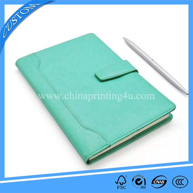 Customized High Quality Journal Book A4 A5 PU Leather Fancy Notebook Printing