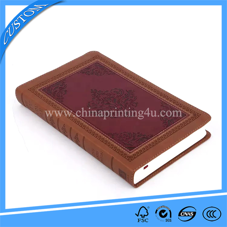 High Quality Bible Printing PU Leather Printing Sewn Binding Holy Bible Printing