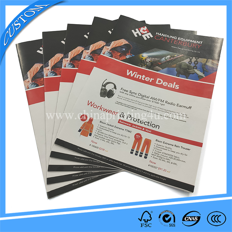 China Printer Specializing In Manufacturing Custom Size Folded Flyer Printing