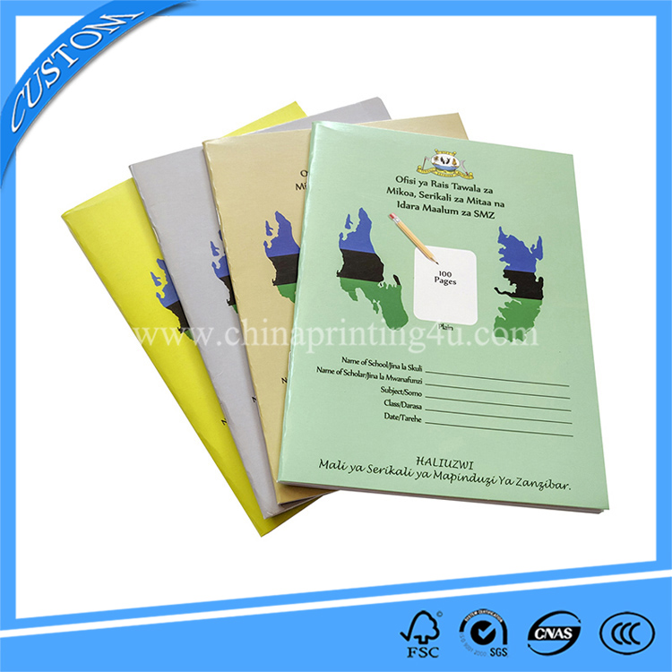 Cheap Factory Price A5 Size Saddle Stitch Exercise Book Printing In China