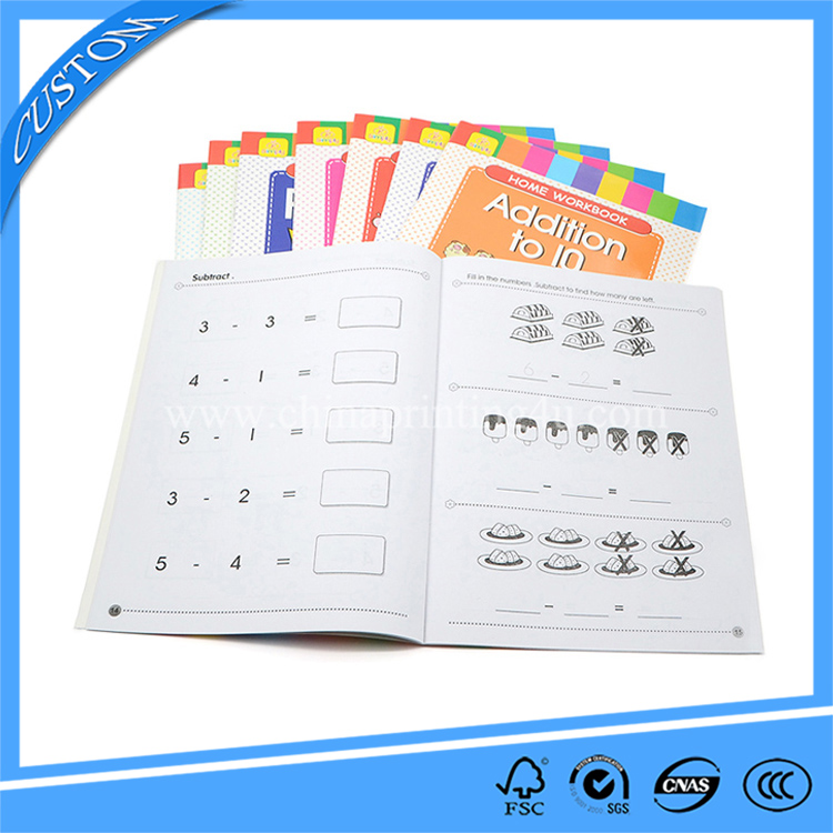 Cheap Drawing And Writing English Workbook Printing Student Exercise Book Printing In China
