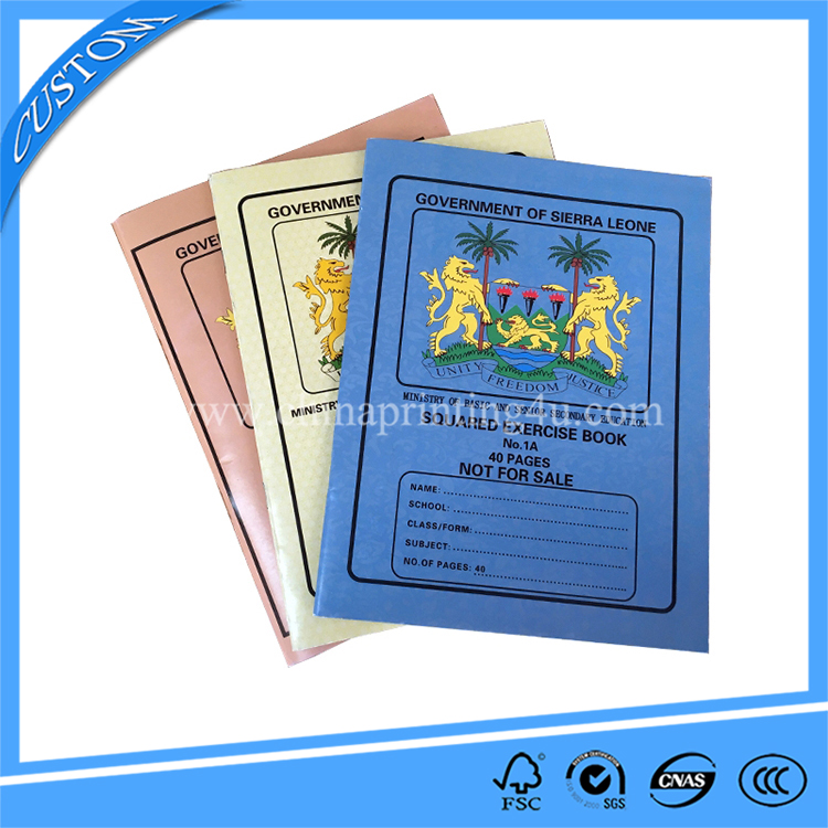 Top Quality Low Price China Workbook Printing Customized Log School Exercise Book Printing