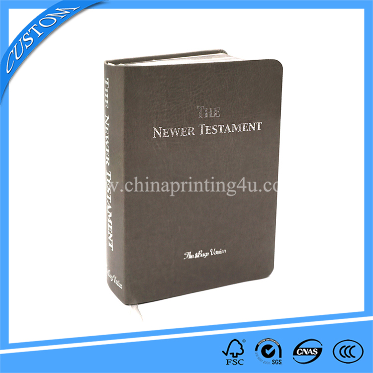 Advanced PU Soft Skin Hot Stamping Hardcover Leather Book Custom Printing Service