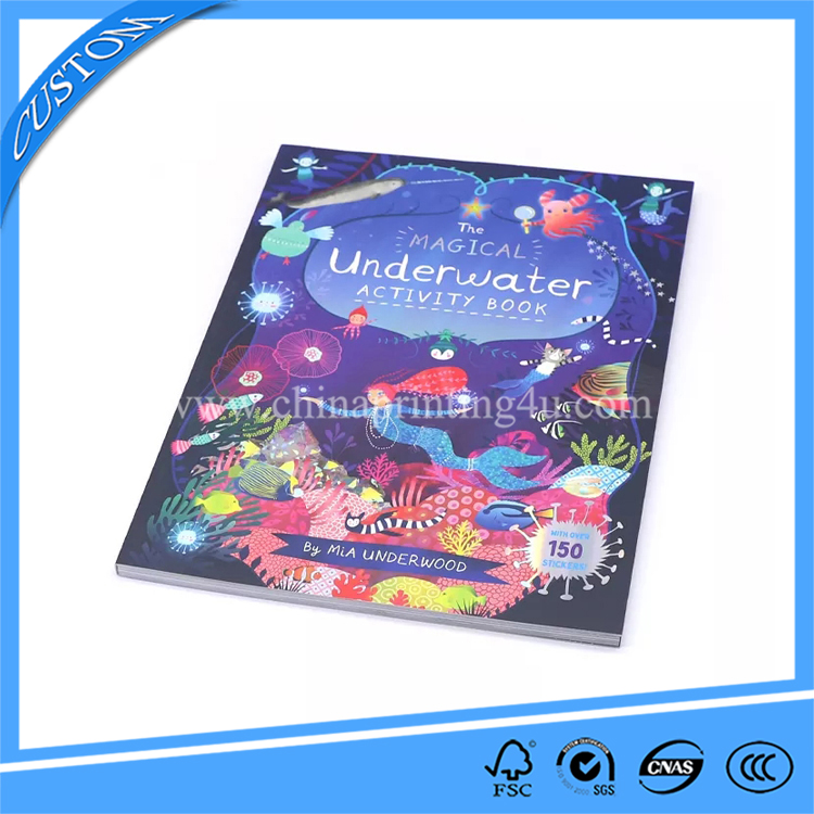 China Professional Customized Children Coloring Book Printing Softcover Kids Book Printing