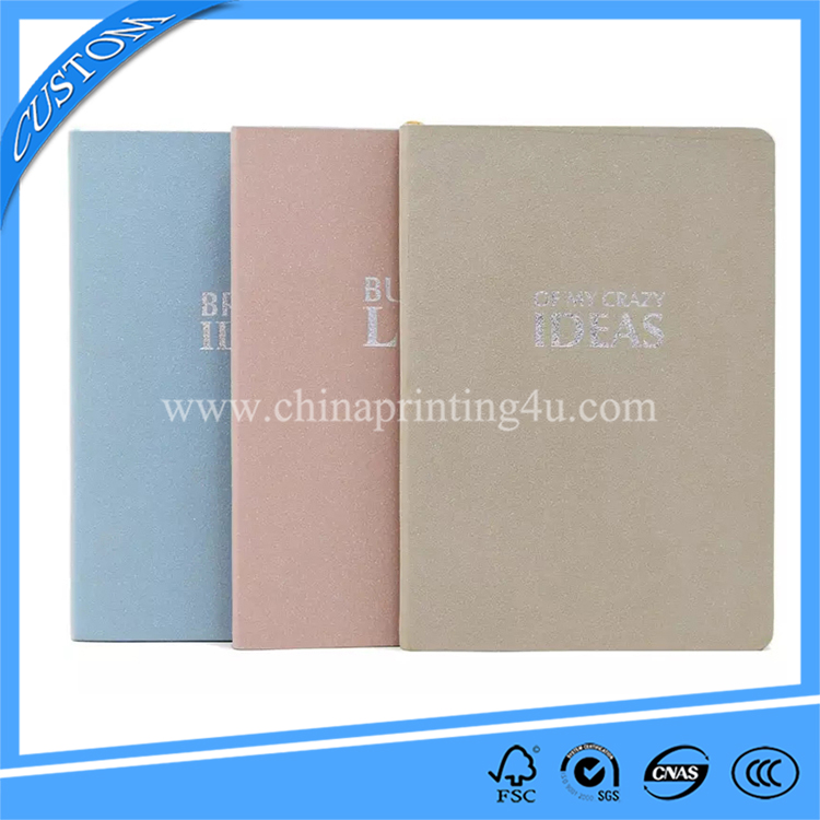 Simple Design Notebook Printing Round Corner Softcover Notebook Printing China