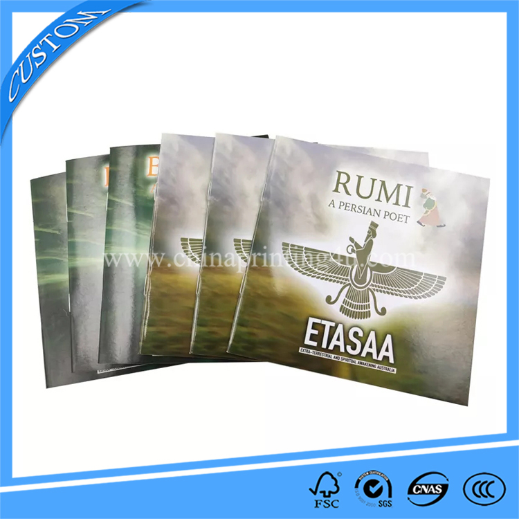 Custom Printing Softcover Saddle Stitching Book Printing Service In China
