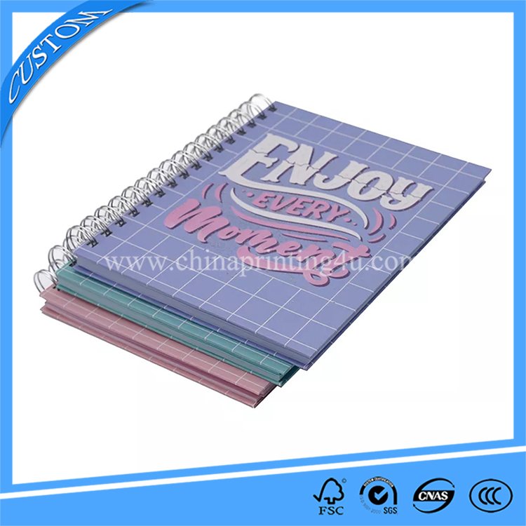 Pastel Color Lamination Fashion Notebook Printing Custom Hardcover Diary Printing