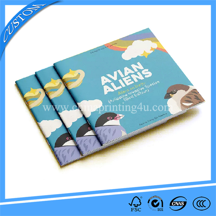 Custom Brochure Saddle Stitch Booklet Instruction Manual Printing With Own Logo