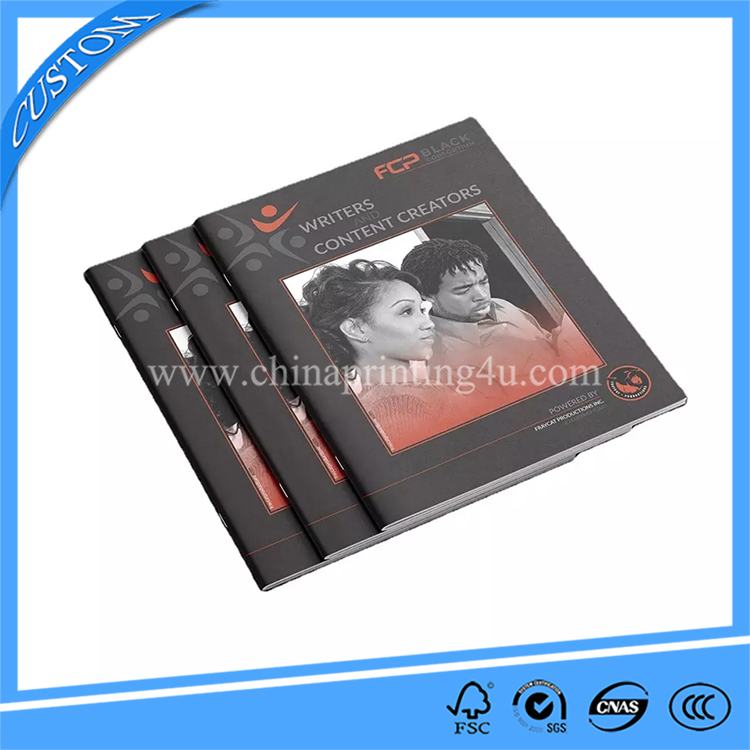 Custom Business Saddle Stapled Booklet Printing Staple Brochures Printing Services