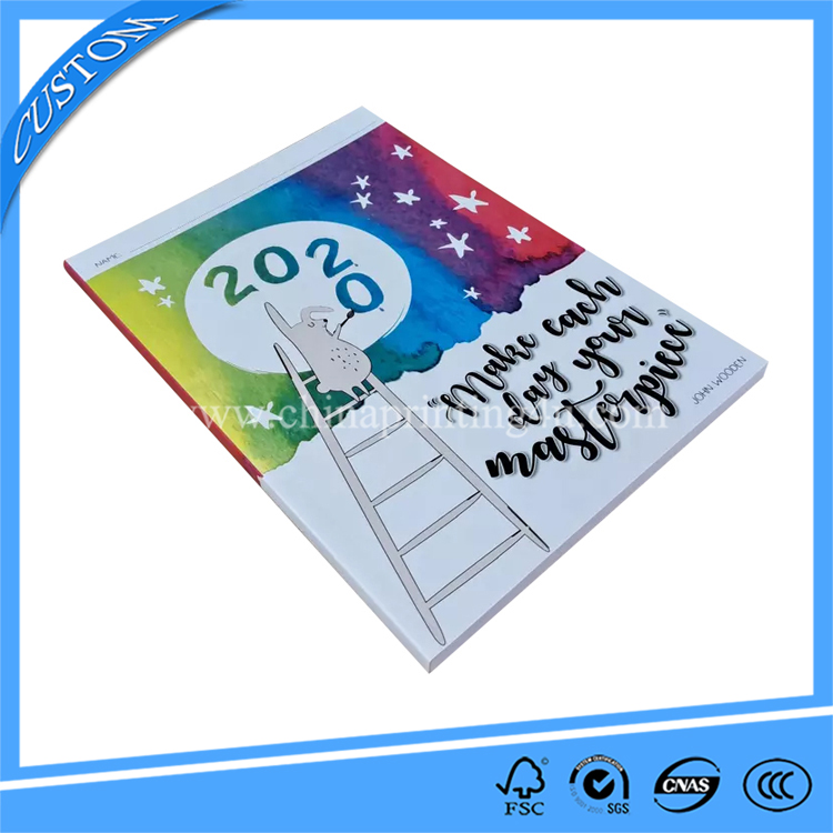 Professional China Printing Service Cheap Softcover Student Workbook Printing