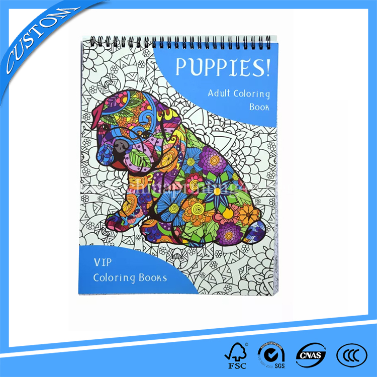 Best Custom Cheap Wire-o Adult Coloring Book Printing Services