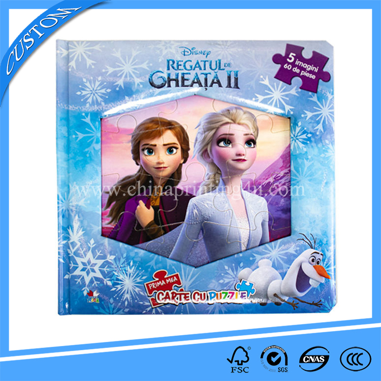 Custom Snow White Story Puzzle Board Book Printing Service Manufacturer